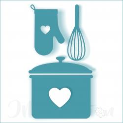 Stanzschablone - Kochset